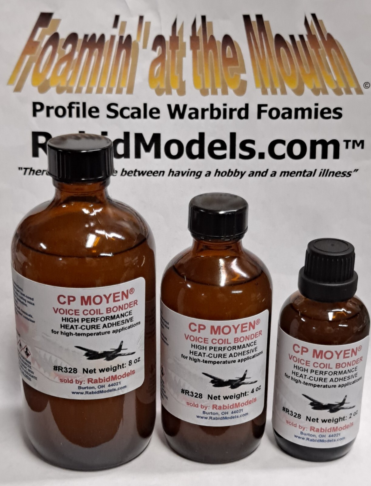 High-temp VOICE COIL BONDER for speakers - Thermoset SV Adhesive, Choose size!