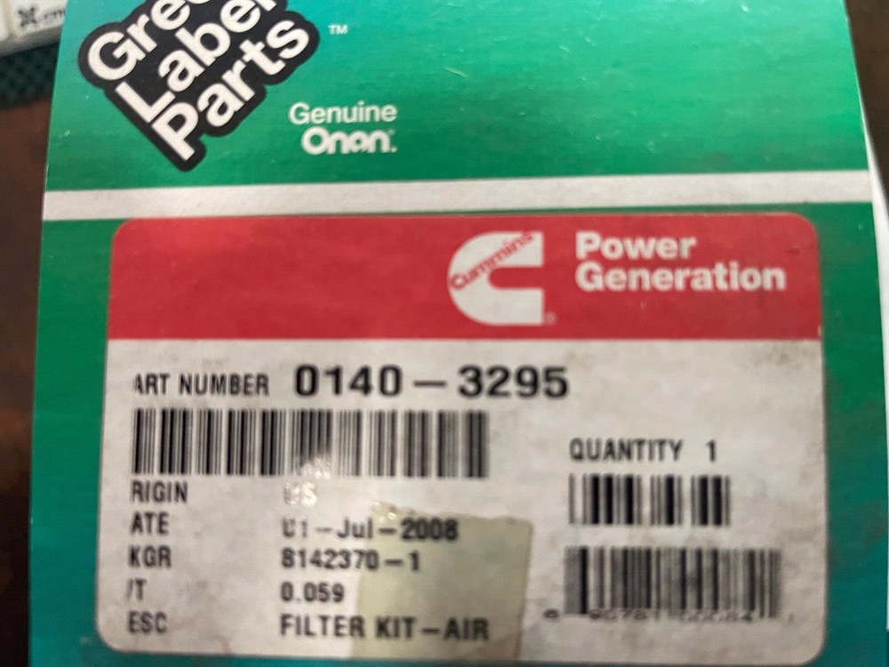 Onan Generator Air Filter  (140-3295) (Onan#2)
