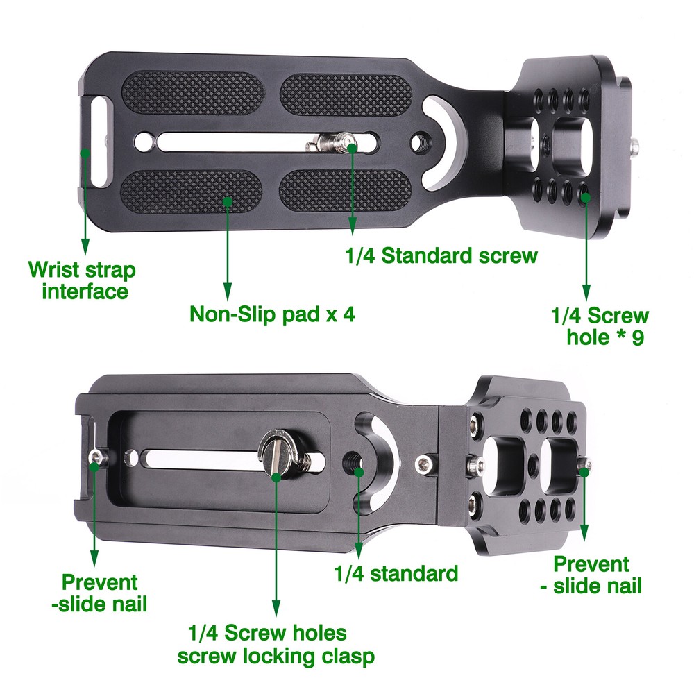 Universal DSLR Camera L Bracket Holder Vertical Tripod Head Quick Release Plate