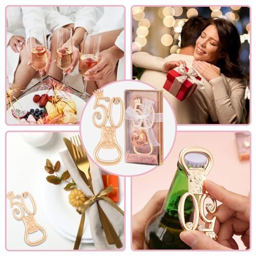 Packs 50th Bottle Opener, Gifts for 50th Birthday Party 50th-Anniversary 24