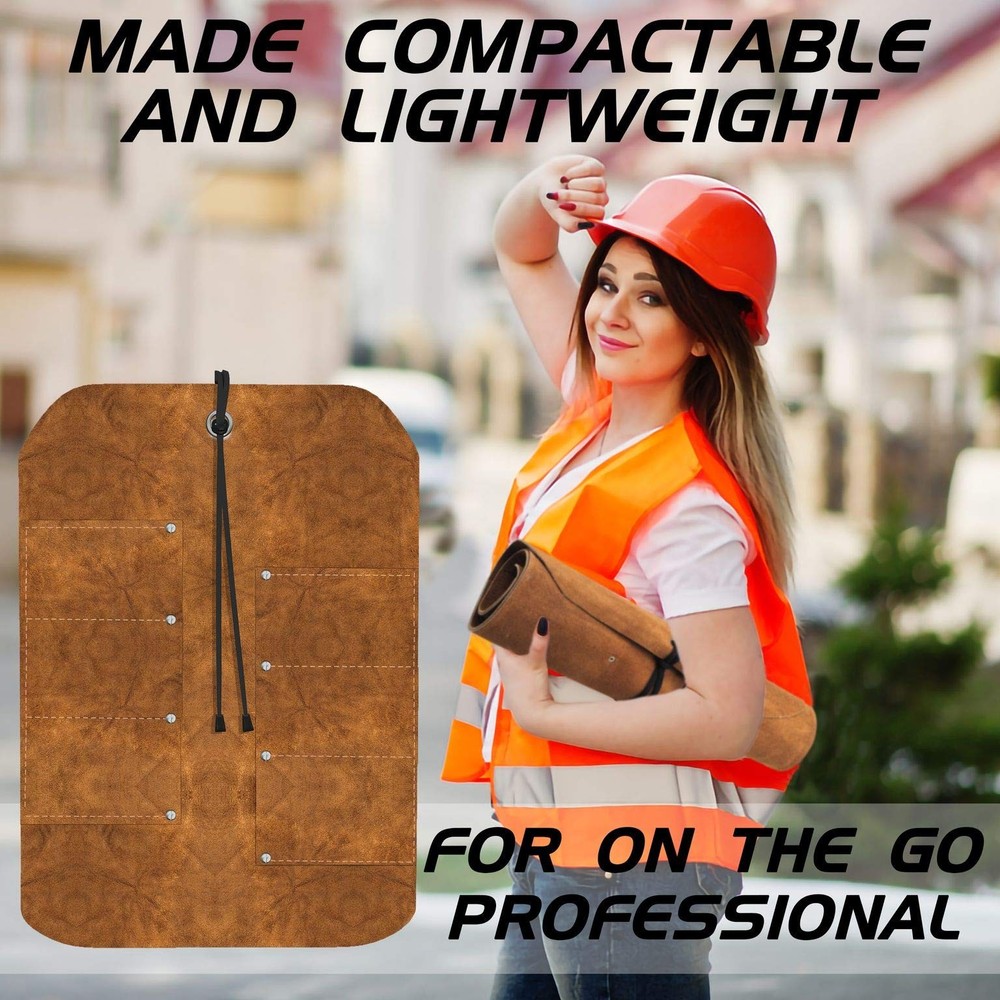 UJ Ramelson Tool Roll Holder Durable Rollable Roll-up Hanging Pocket Pouch fo