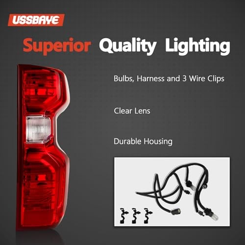Tail Light Compatible with 2019 Right Passenger Side 19-25 Silverado Halogen