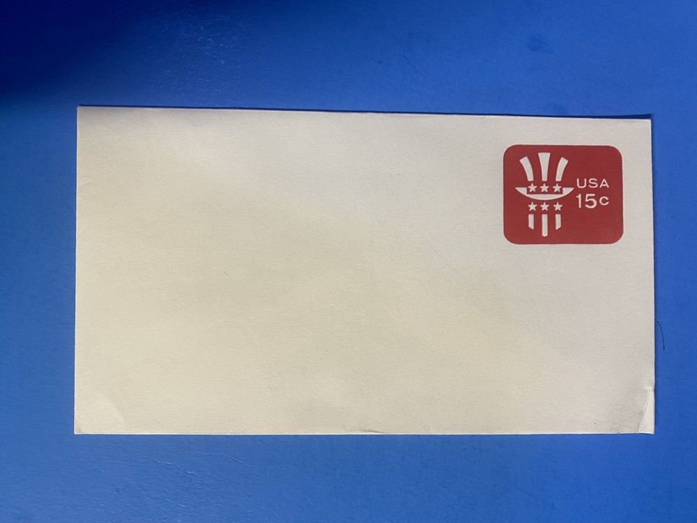 U581 POSTAL STAMPED ENVELOPE 15c  UNCLE SAM