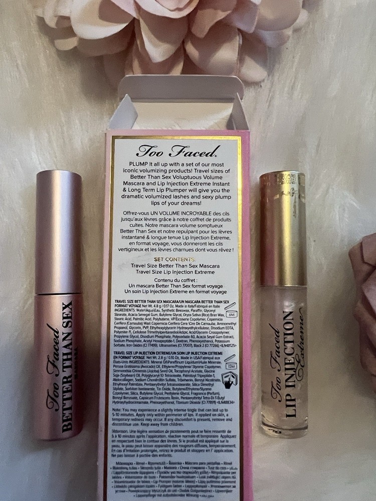 Too Faced Voluptuous Lashes & Plump Lips Mascara & Plumping Gloss Set