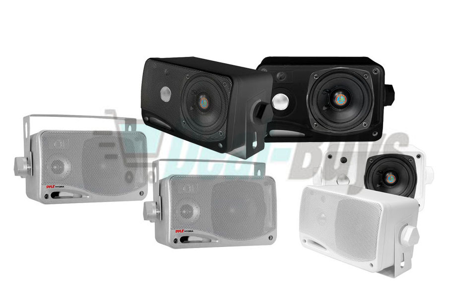 Pyle 3.5'' 200W 3-Way Heavy Duty Quick Connect Waterproof Speaker System