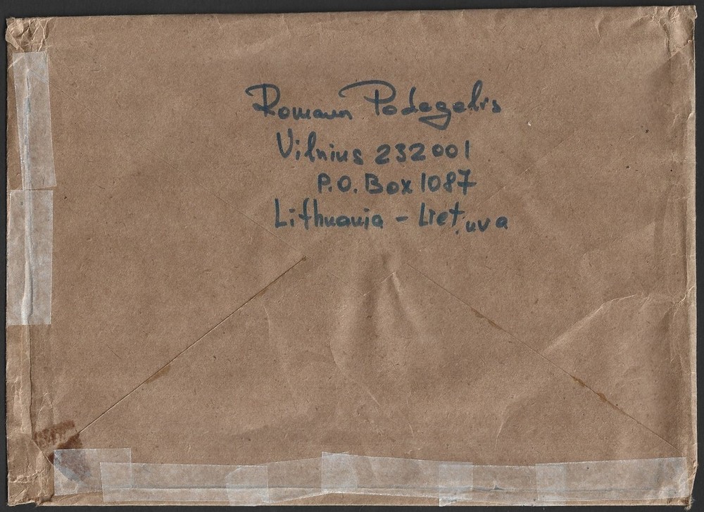 Lithuania 1992-93 covers to US (12)