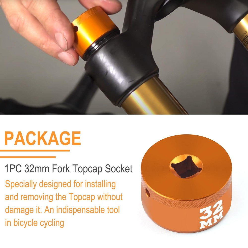 32mm Bike Fork Topcap Socket Tool Compatible for Fox Series of...