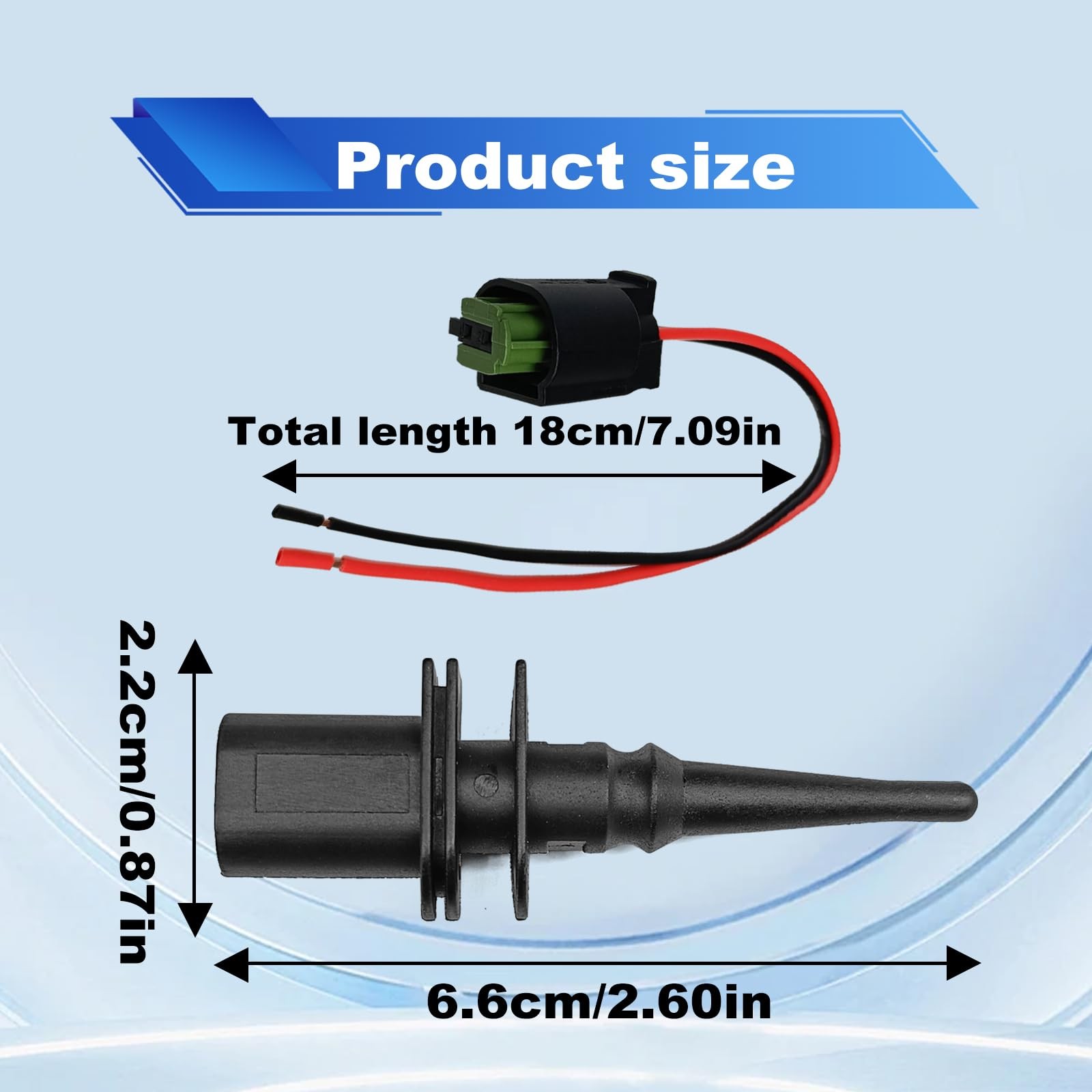 Ambient Air Temp Sensor w/ Pigtail 65816905133 BMW Mini