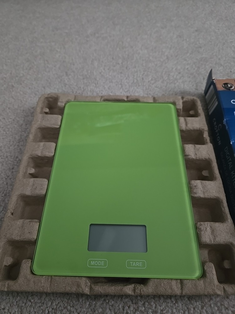 Crofton Digital Kitchen Scale - Green 11 Lbs Capacity