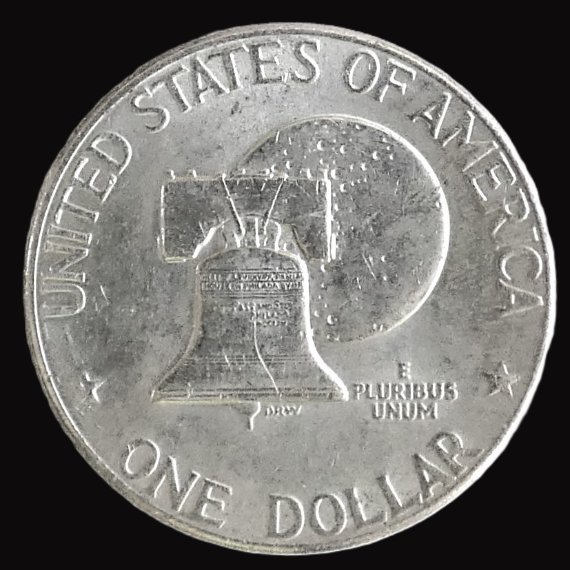 1776-1976 D Eisenhower Dollar - ABOUT UNCIRCULATED