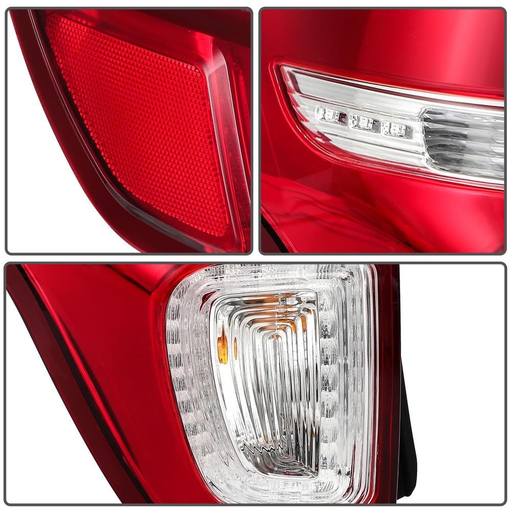 Taillight Assembly Left for Explorer 2011-2015 BB5Z13405C Red Clear