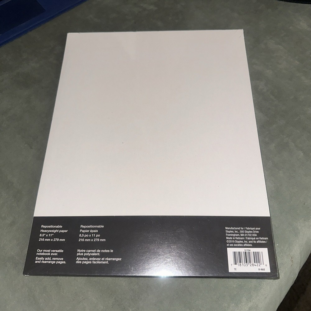 Arc Customizable Notebook System Dotted Refill Paper 8.5" x 11" 50 Sheets. New.