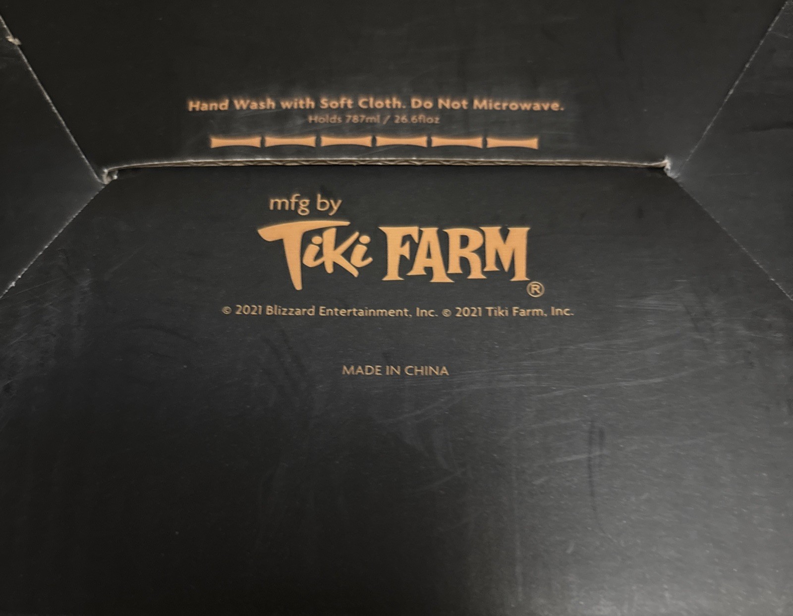 Blizzard 30th Anniversary World Of Warcraft Tiki Farm Tiki Mug Orc & Wolf