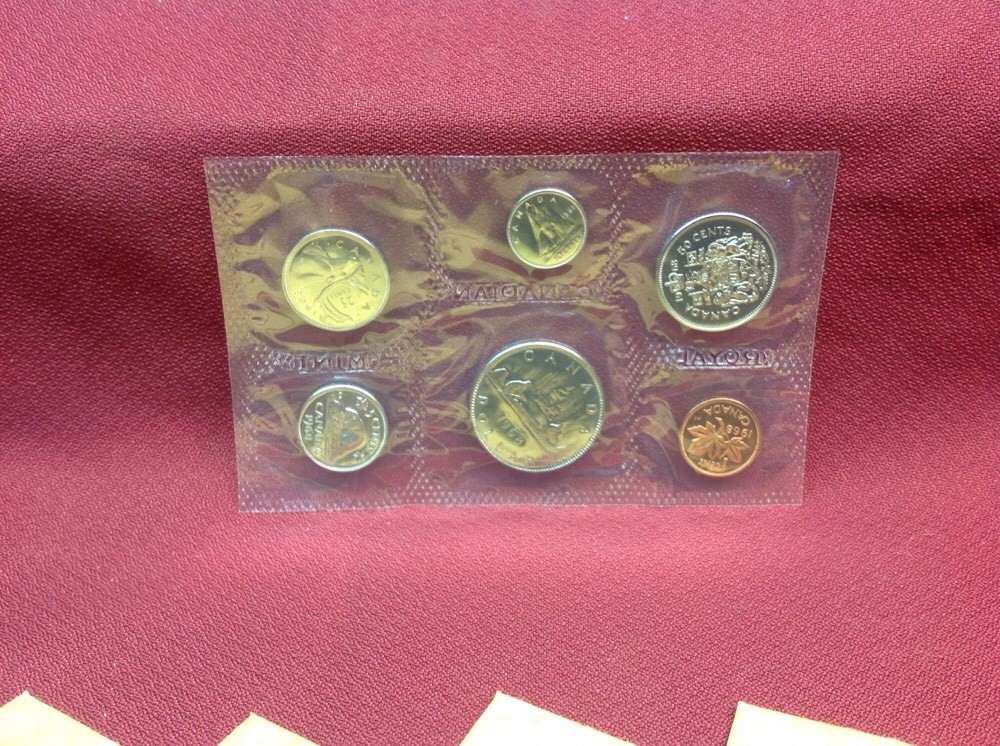 5 1968 Canadian Prooflike Sets