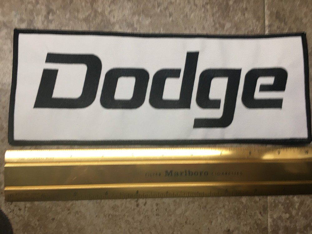 DODGE EMBROIDERED PATCH LARGE 1 PC