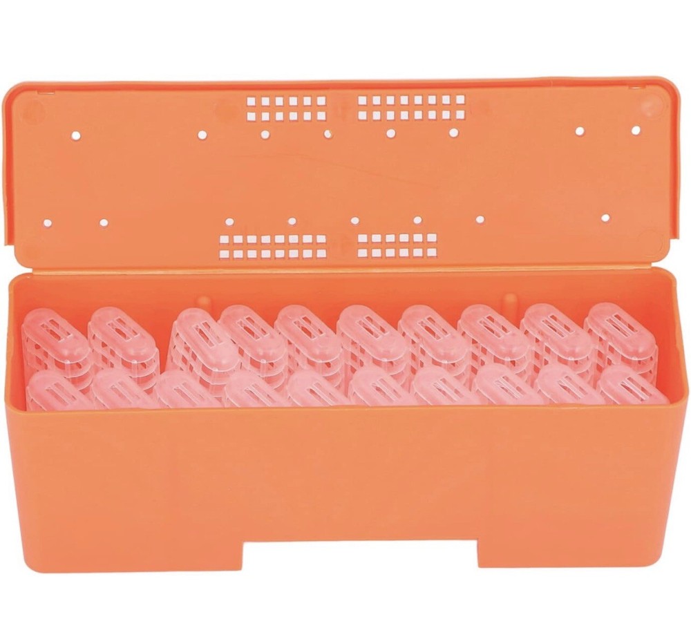 Queen Bee Rearing Cages Transporting Box with 20 Transparent Cages