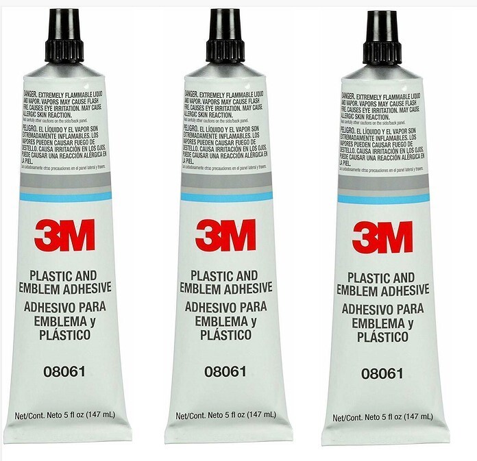 3M 8061  Adhesive Glue Security Craft Plastic Emblem (3 Pack)