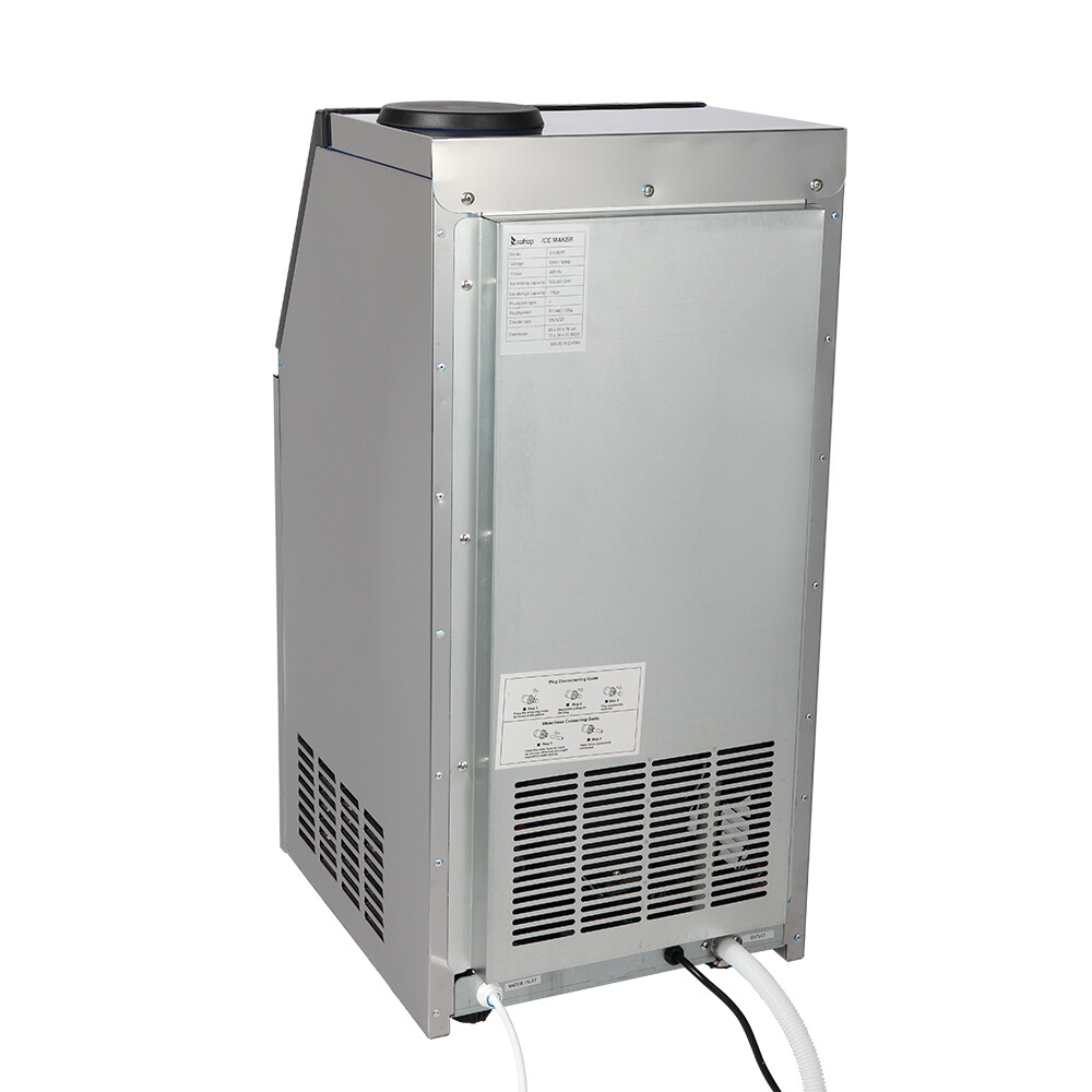 110lb Built-in Commercial Ice Maker Stainless Steel Bar Restaurant Cube Machine