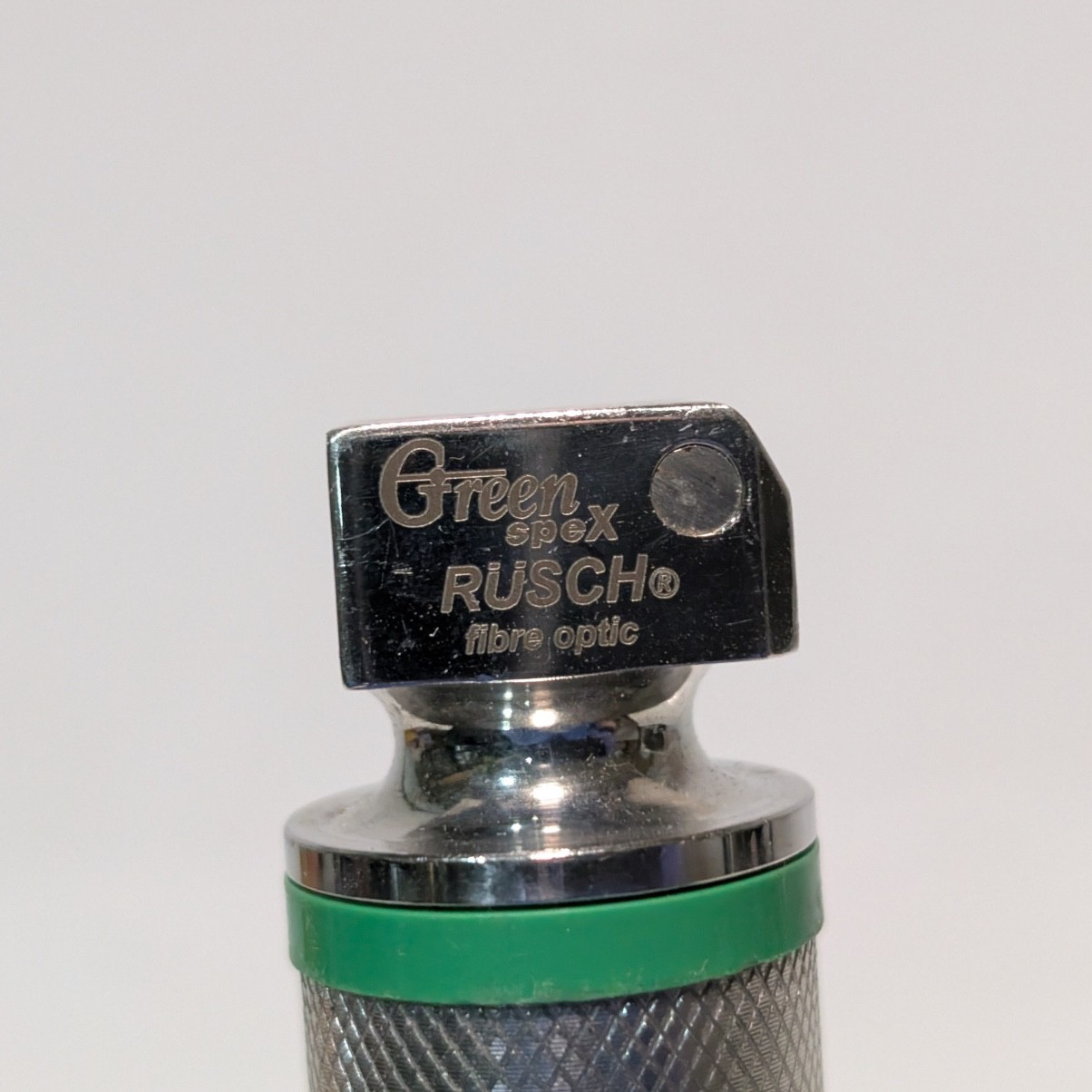 Pair of Fiber Optic Laryngoscope Handles (Welch Allyn, Rusch), Fiber Optic Blade