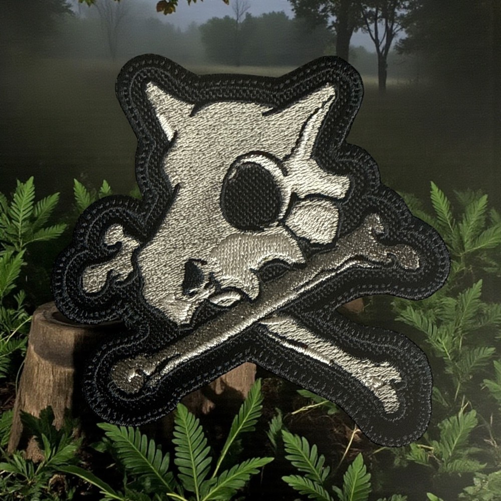 Cubone Skull Embroidery Patch Multi Sizes 4" - 6"- 13'