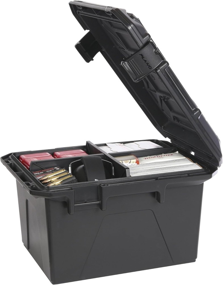 Ammo Crate Utility Box Plastic Hard Case Storage Ammunition Bullets Dividers