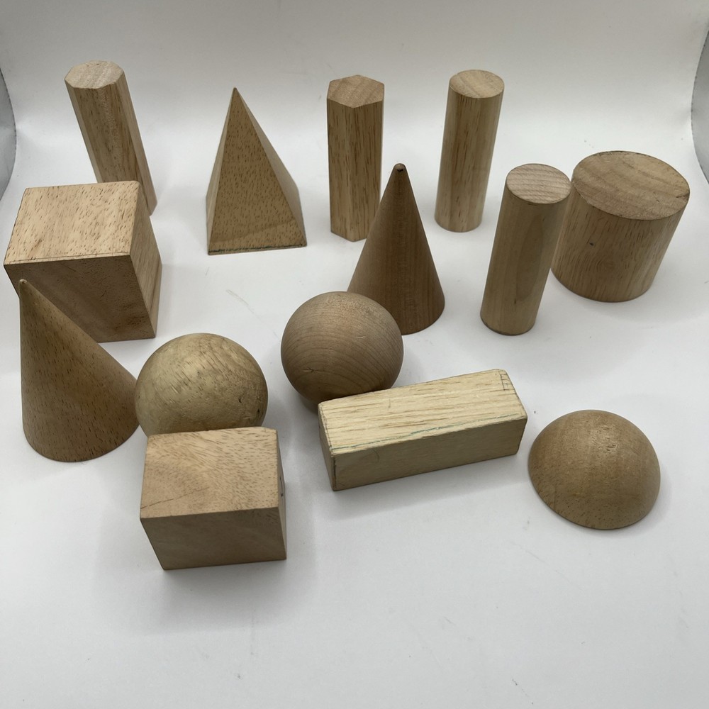 Learning Resources Math basics volume Elementary & Up 14 Pieces geometric solids