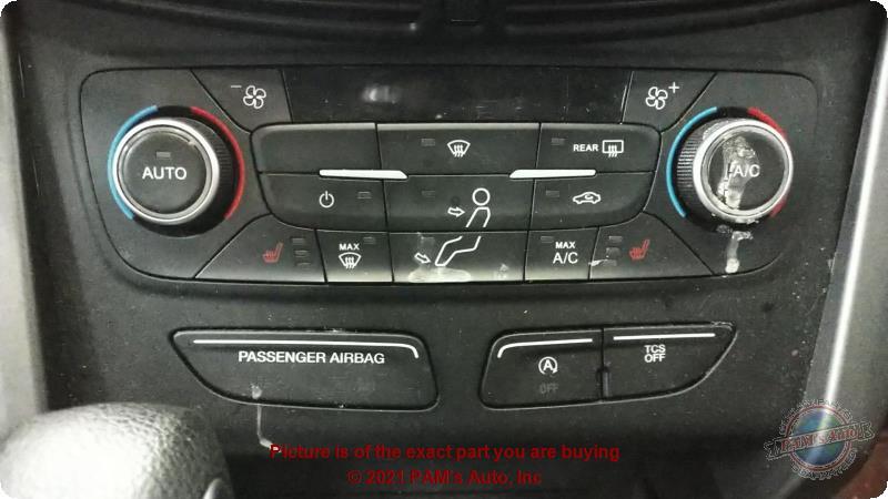 Used A/C Selector Switch fits: 2018 Ford Escape front automatic temperature cont