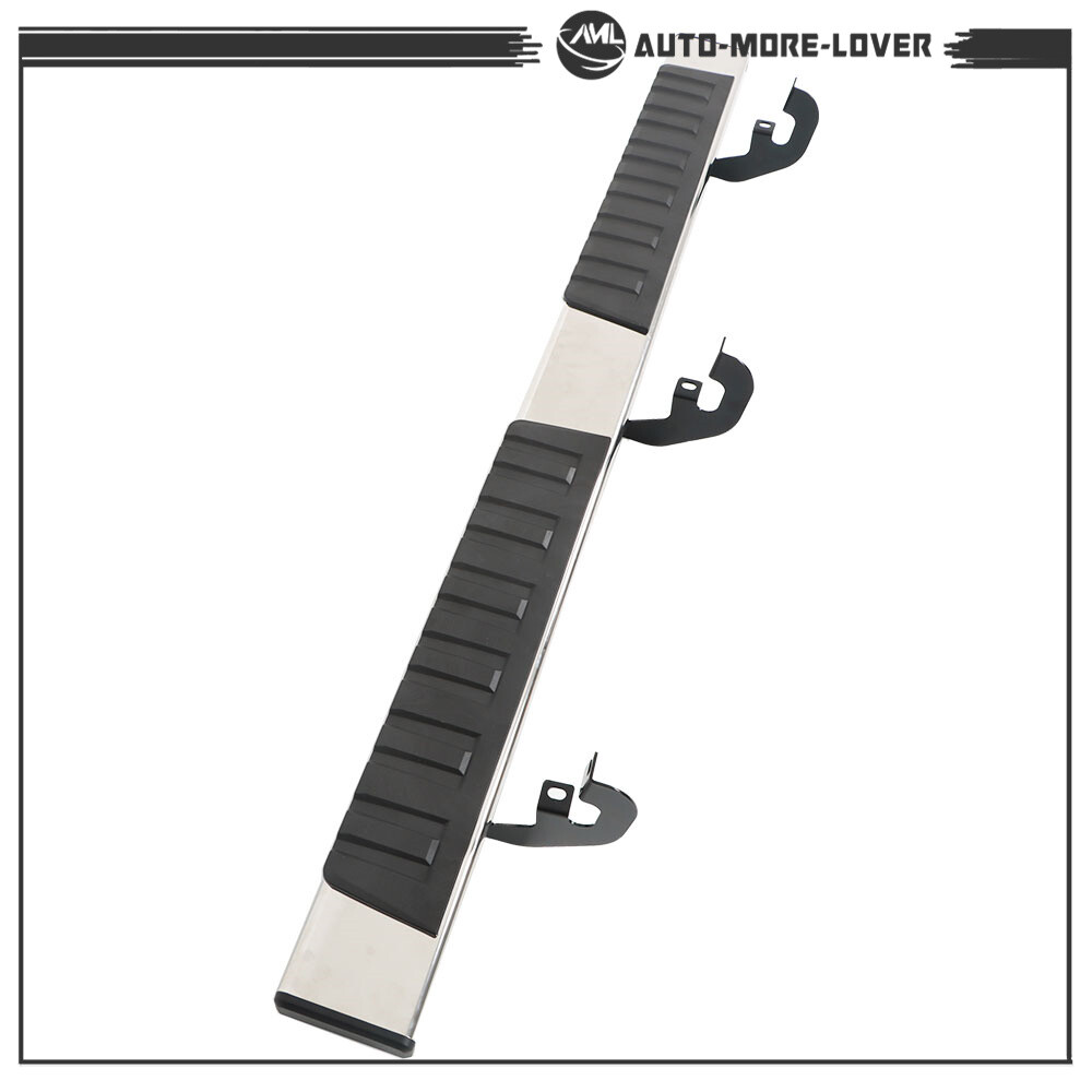6" Running Boards Side Step For 2007-18 Silverado GMC Sierra Double Extended Cab