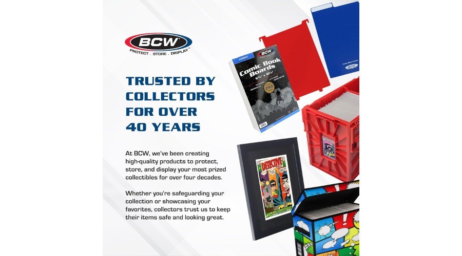 Short Comic Book Case | Holds 150 Comics | Stackable Plastic Organiser |