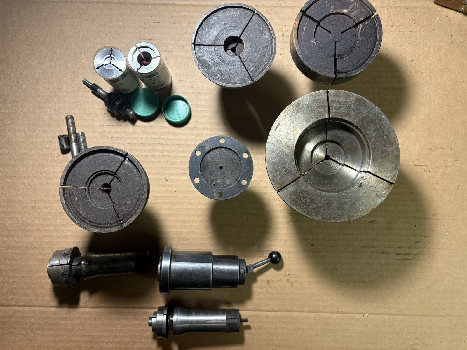 Lot of 5C Emergency and Expanding Collets and Fixture Hardinge others