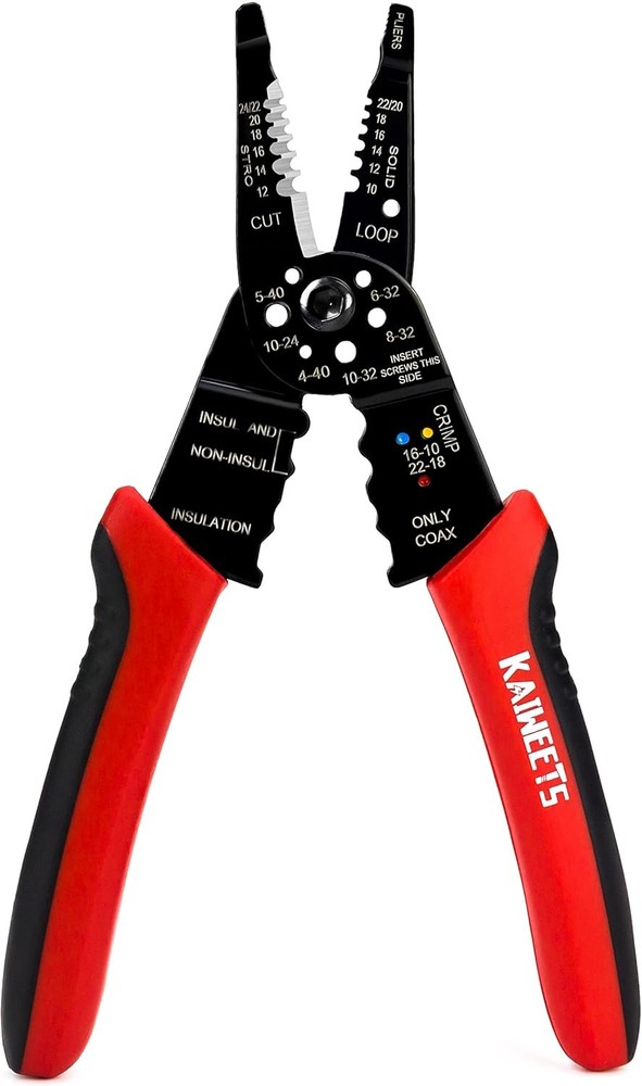 KAIWEETS Wire Stripper 10-22 AWG Wire Splicer Cable Stripper Multipurpose Wire S