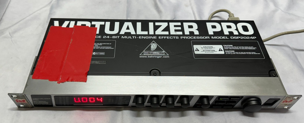 Behringer Virtualizer Pro DSP2024P 24 Bit Digital Multi Effect 24 - USED/WORKS