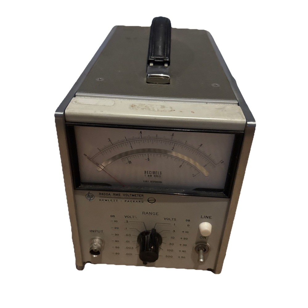 HP Keysight 3400A Analog RMS AC Voltmeter Tested Working