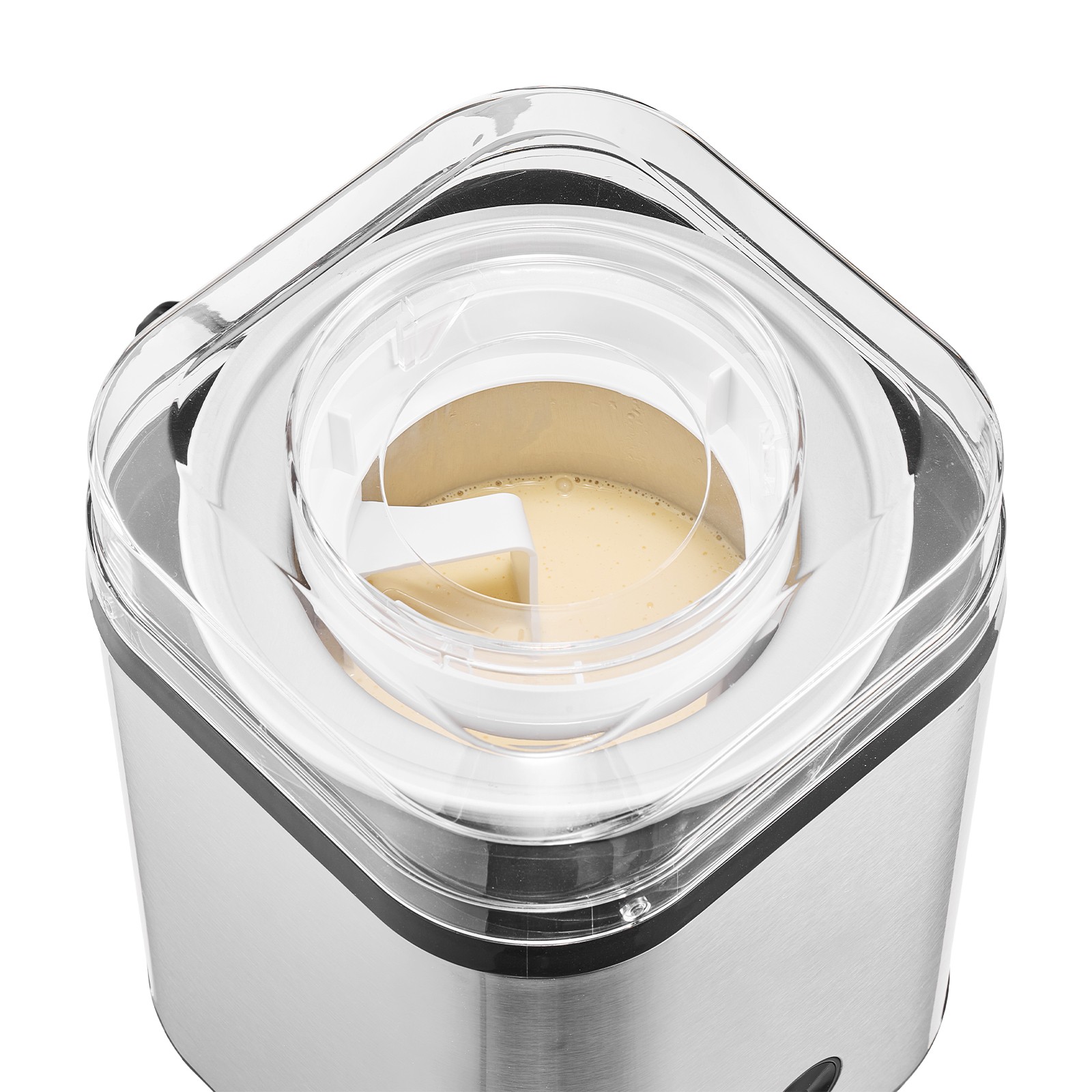 Uimoso Automatic Ice Cream Machine 2.11 Qt Capacity Stainless Steel for Home DIY