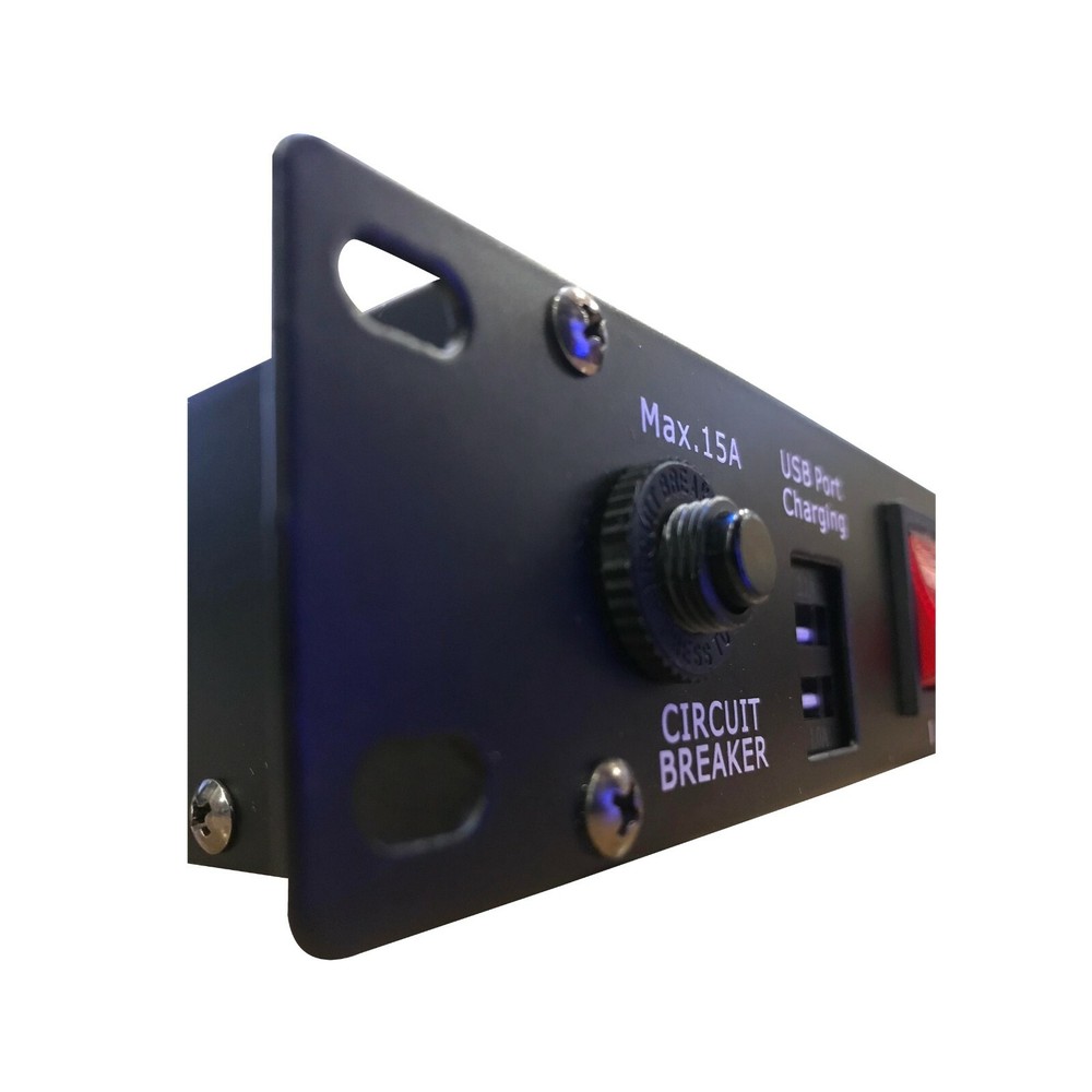 ProX X-PC10USB 10 Plug Rack Mount Power Distribution Switch With 2 USB Charging