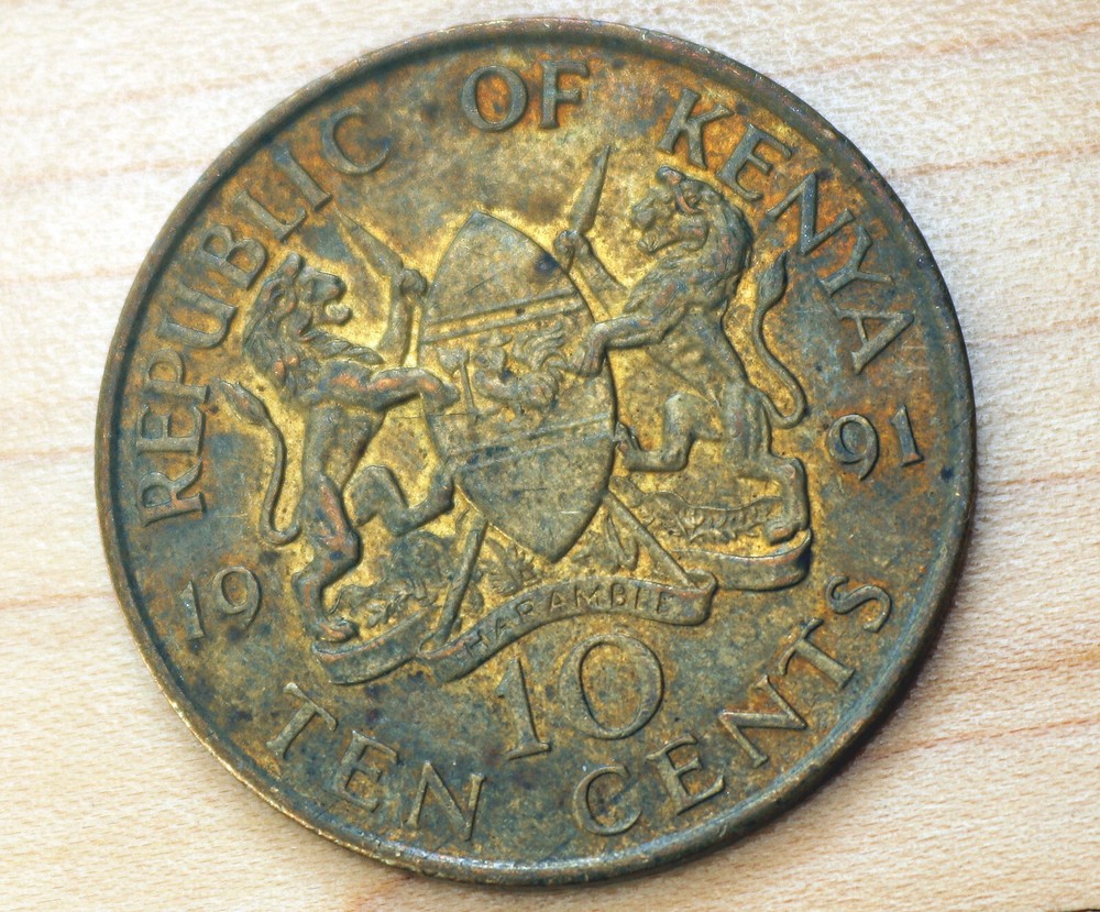 1991 Kenya 10 Cents