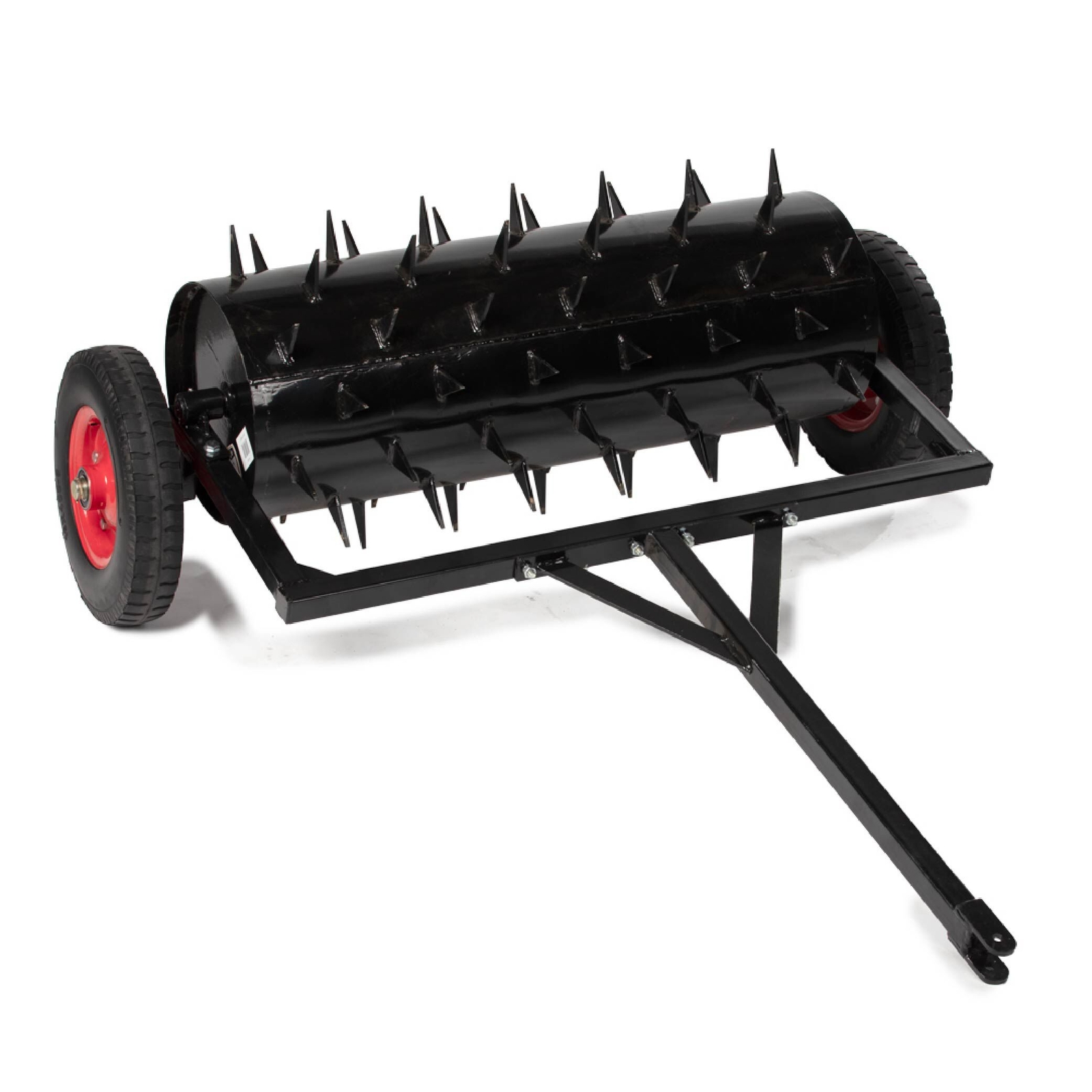 Titan Attachments 3 FT Tow-Behind Drum Spike Aerator Holds up to 25 Gal Water