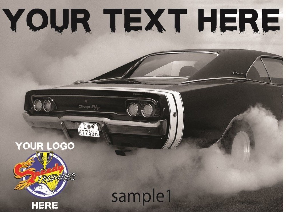 75 4"x3" CUSTOM CAR SHOW DASH PLAQUES!