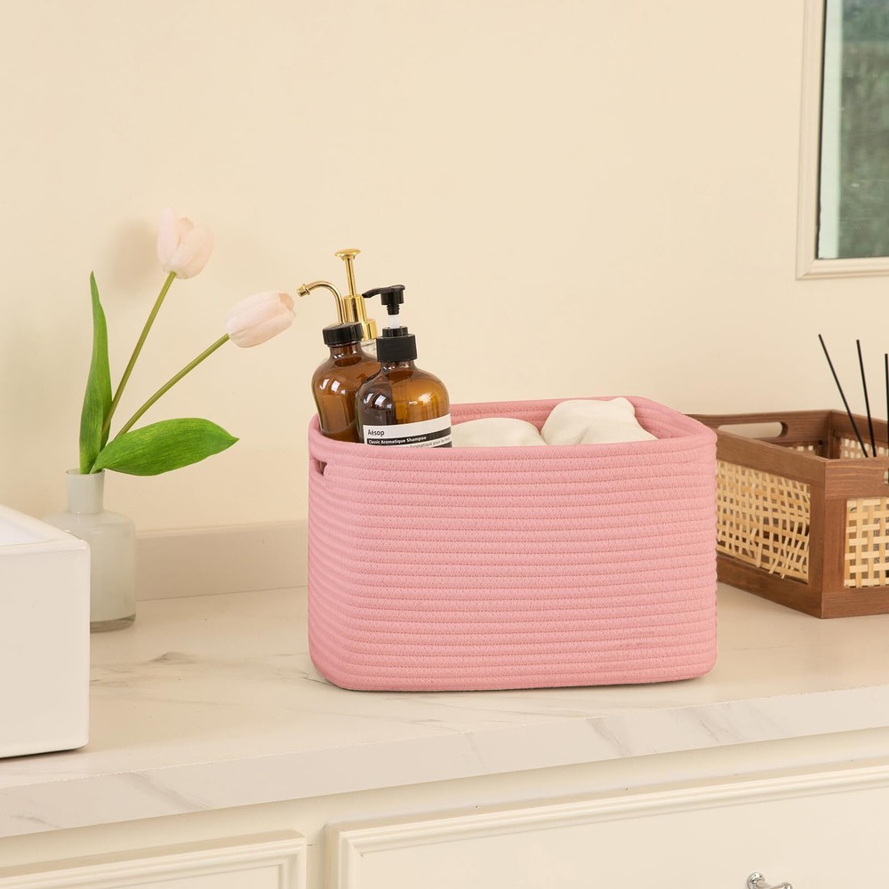 4 Pack Storage Baskets For Organizing Cube Storage Bins For Shelves Rectangle St