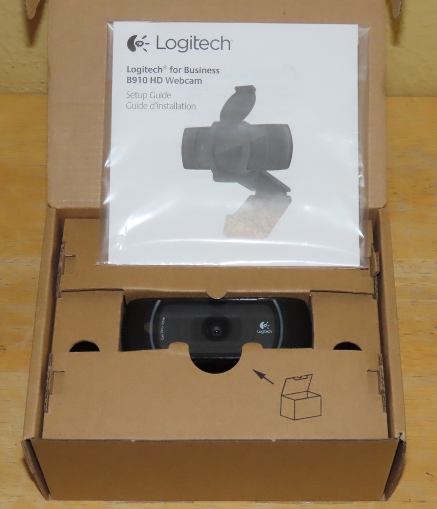 Logitech B910 HD WebCam 960-000683 NEW IN OPEN BOX