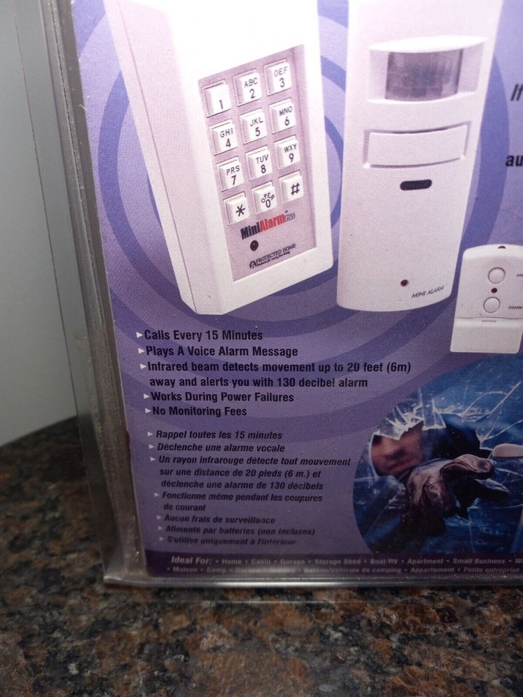 Protected Home Mini Alarm Plus Motion Sensor Home Security System Model MA-5000