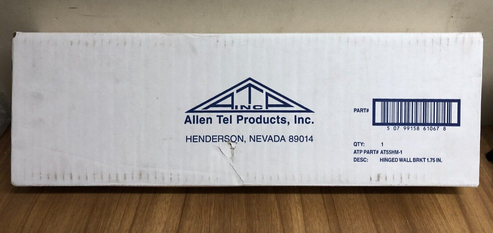 Allen Tel AT55HM-1 Patch Panel Hinged Wall Mount Bracket, 1 RU