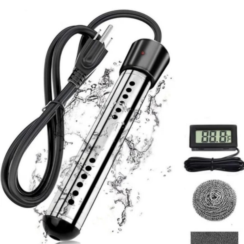 Immersion Water Heater,2000W Submersible Portable Electric Heaters 110-125V AC