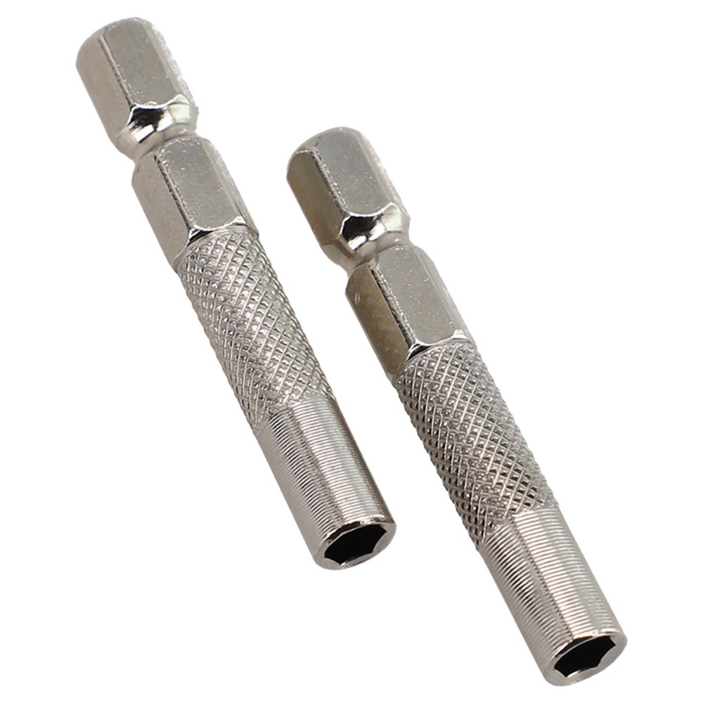 Screwdriver Adapter Insert Bit Adapter Chrome-vanadium Steel Hexagon Silver