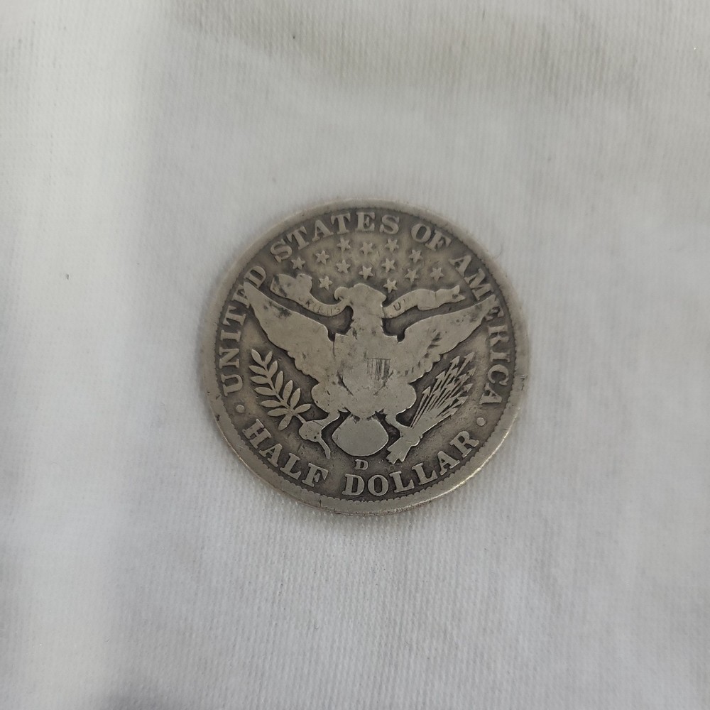 1907 D Barber Half Dollar in Good Condition