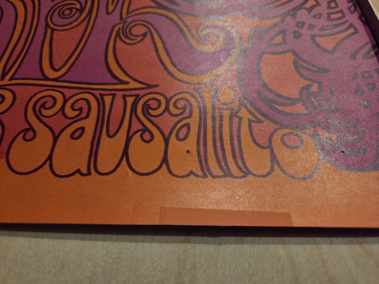 Big Brother Janis Ark Sausalito Poster AOR 2.309 1967 2nd Print RP-2 BG FD