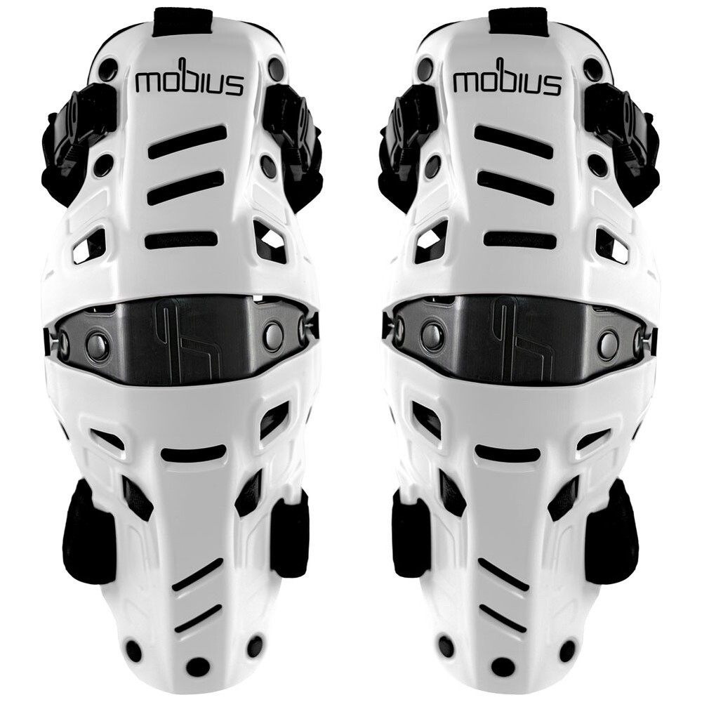 Mobius X8H Hybrid MX Knee Support - White - Pair - Small/Medium