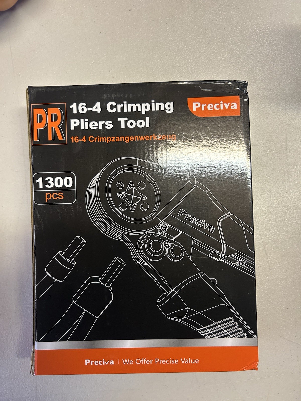 Ferrule Crimping Tool Kit, 1300 PCS Connectors, AWG 28-5 Ratchet Crimper