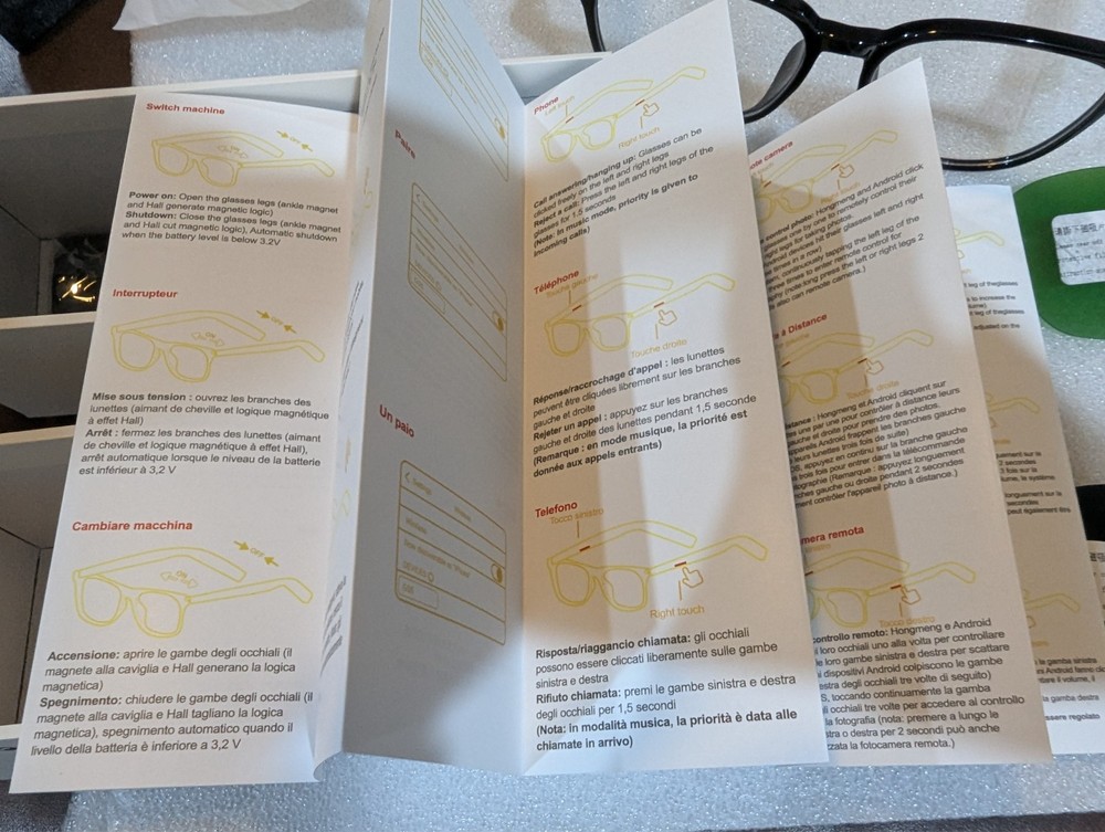 smart glasses Model: G05 Bluetooth