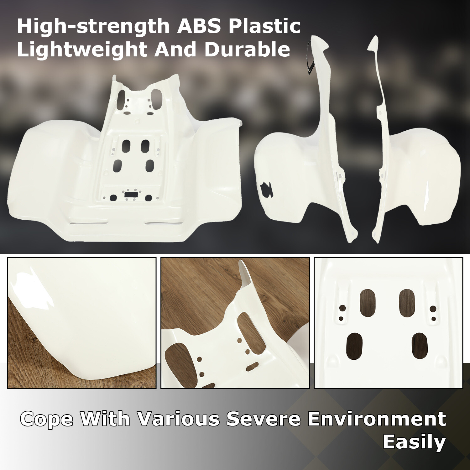 Front and Rear Fender Plastic Kit For FourTrax 250 TRX250R 1986-1989 #117101